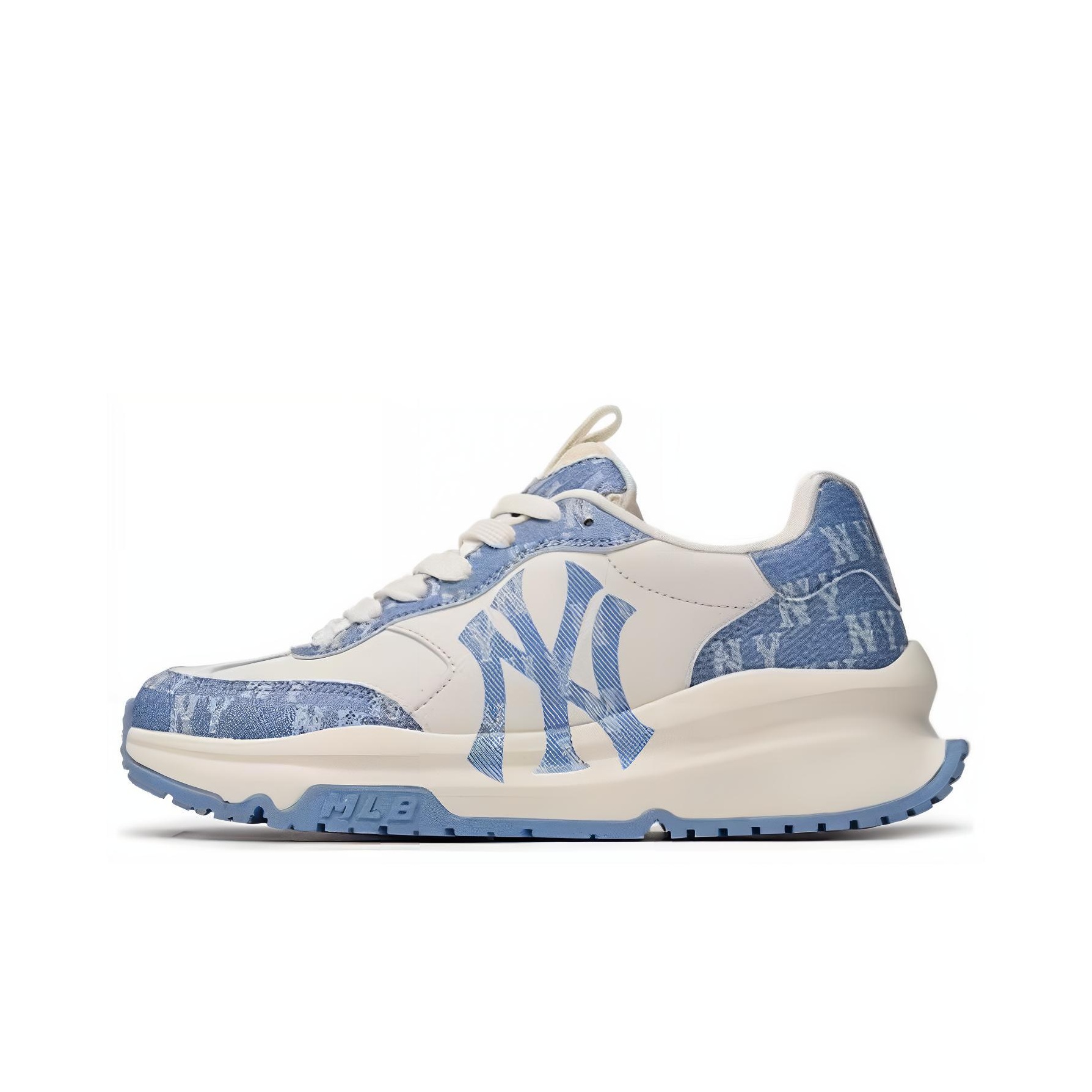 MLB Chunky Runner Low Top Casual Shoes Unisex White Blue US