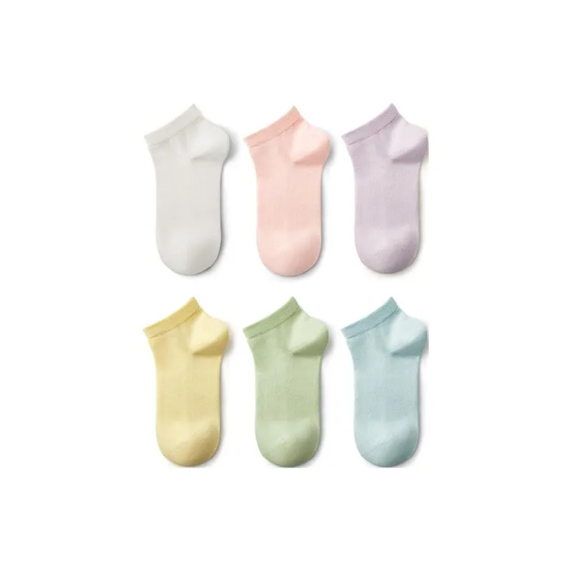 YOUKESHU Ankle Socks Women's 6 Pack-1