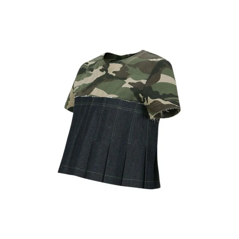 ANDERSSON BELL SS24 T Shirt Women's Khaki Indigo-2