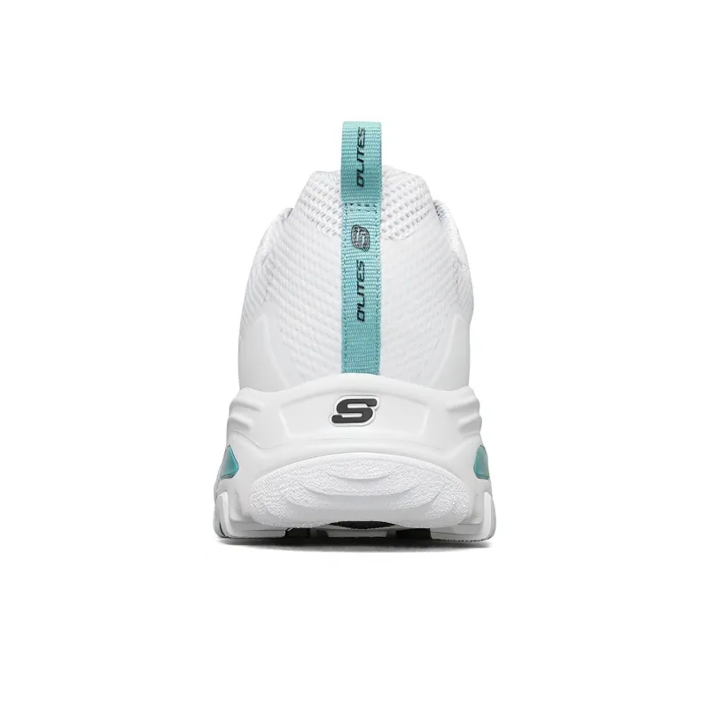 Skechers D Lites 1.0 Low Running Shoes White/Green-3