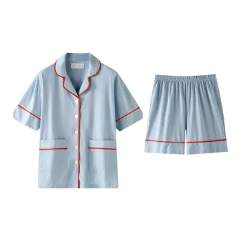 Meonsill Pajama Set Women's Light Blue