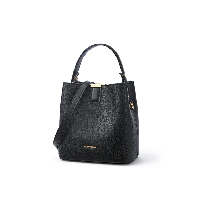 RED DRAGONFLY Cow Leather Bucket Bag Handbag Crossbody Bag Regular Women's Brown/Black/Ecru/Coffee-7