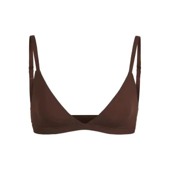 SKIMS FITS EVERYBODY TRIANGLE BRALETTE Bra Women's 1 Pack COCOA/Cocoa