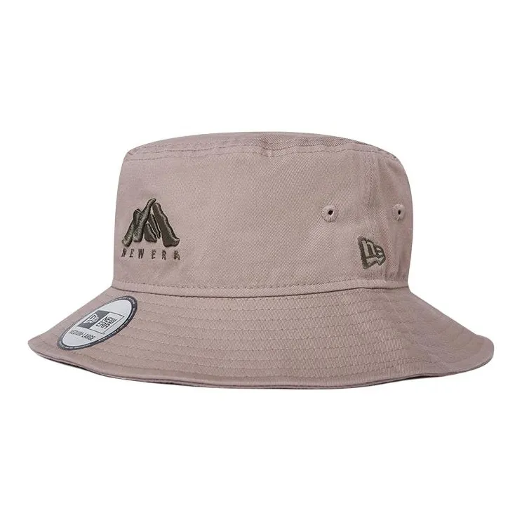 New Era Cotton Bucket Hats Unisex Gray Brown-0