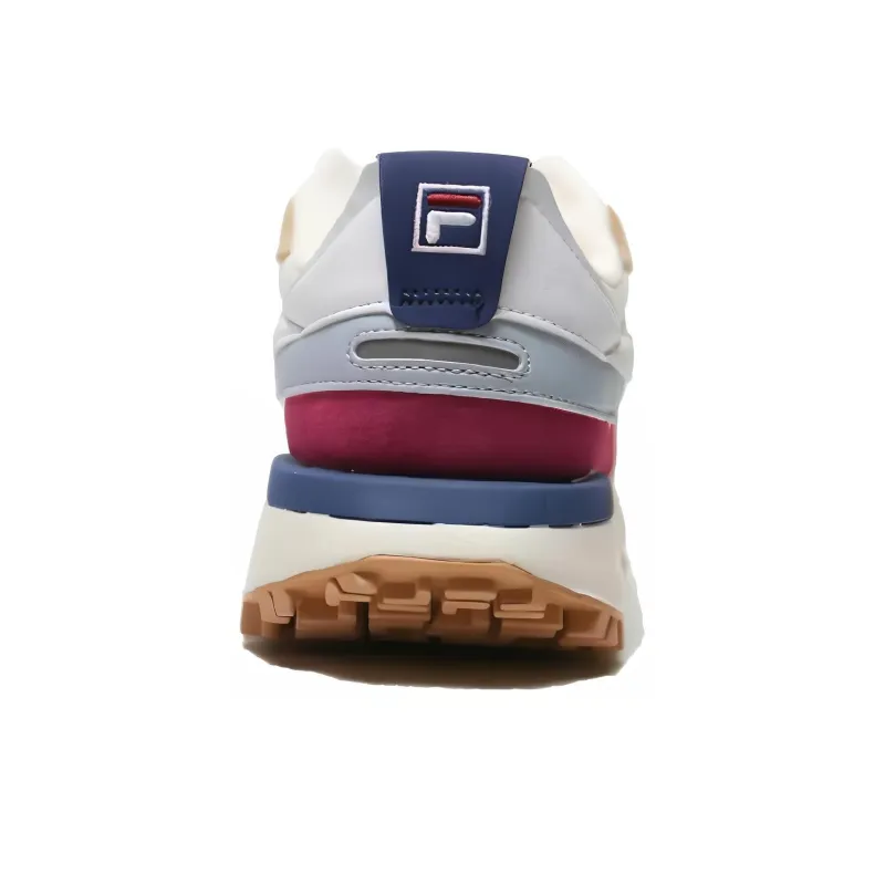FILA Zagato Durable Breathable Low-Top Running Shoes Unisex White Red-3