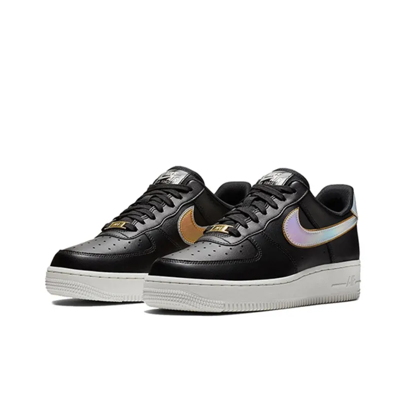 Nike Air Force 1 Low Metallic Swoosh Black Women's-1