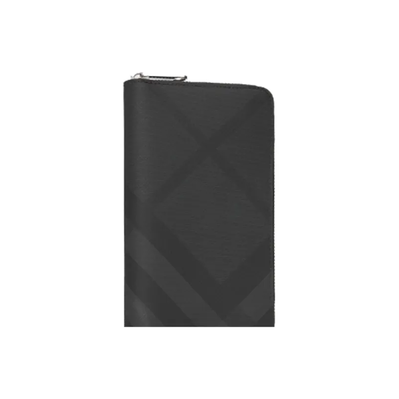 Burberry Leather Clutches Wallets Men's Black-4