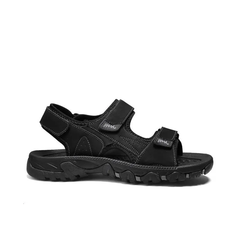 Jeep Beach Sandals Men Black-1