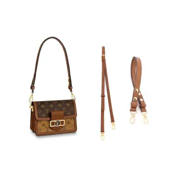 HAWA Cow Leather Bag Straps Women's Brown