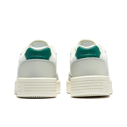 Saucony CROSS JZ Cushioning Coverage Low Top Casual Running Shoes Unisex White Gray Green-4