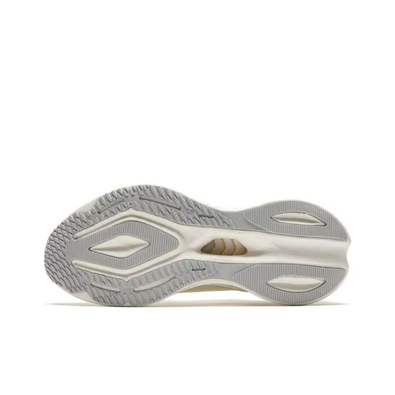 Anta Cushioning Breathable Lightweight Low-Top Running Shoes Men's Beige-4