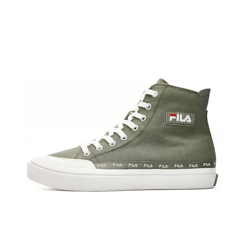 FILA Strada High top Canvas Shoes Green-0