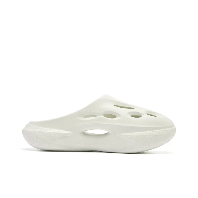 QIAODAN Poison Tooth Slippers Clogs Men's Birch White-1