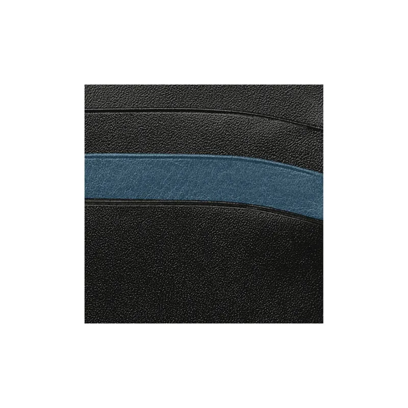 MONTBLANC Cow Leather Card Clip Card Holder Wallets Regular Men's Black/Blue-2