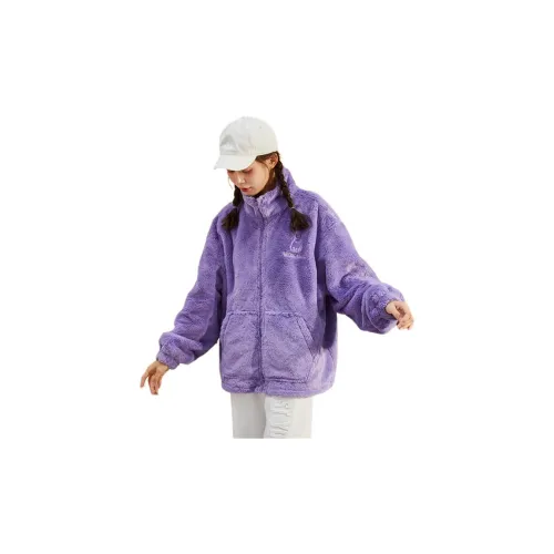 Tonlion Velvet Jackets Women's Ore Purple