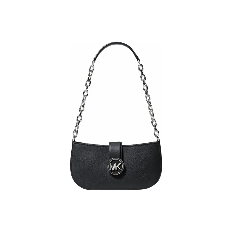 MICHAEL KORS Carmen Cow Leather Shoulder Bag Women's Black-2