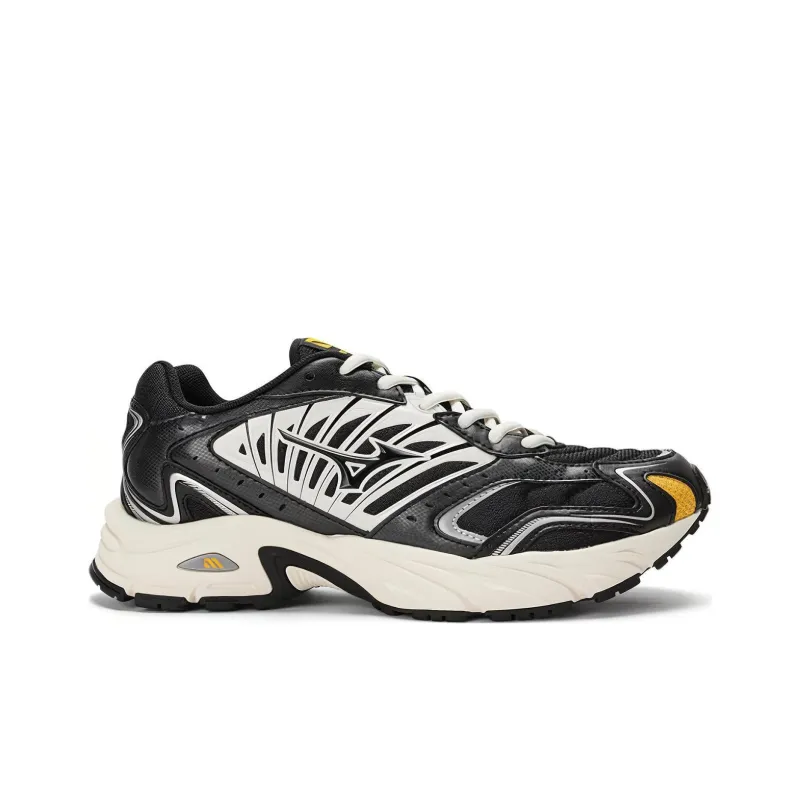 Mizuno FIYI 2K Cushioned Slip Resistant Low Top Running Shoes Unisex Black White-1