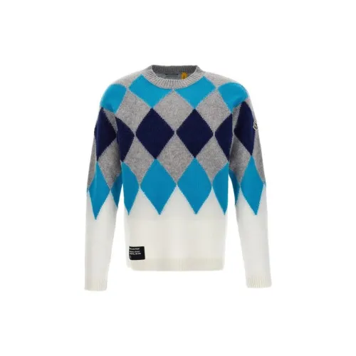 Moncler Sweaters Men Blue