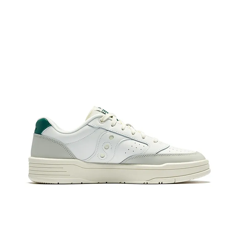 Saucony CROSS JZ Cushioning Coverage Low Top Casual Running Shoes Unisex White Gray Green-1