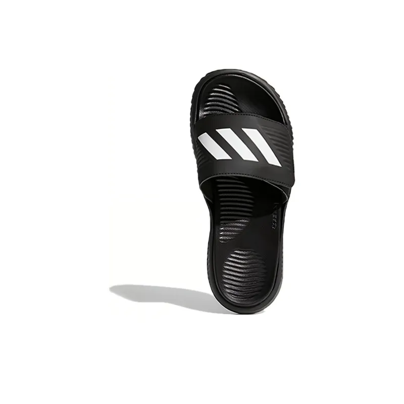 Adidas Alphabounce Slide Black White-4