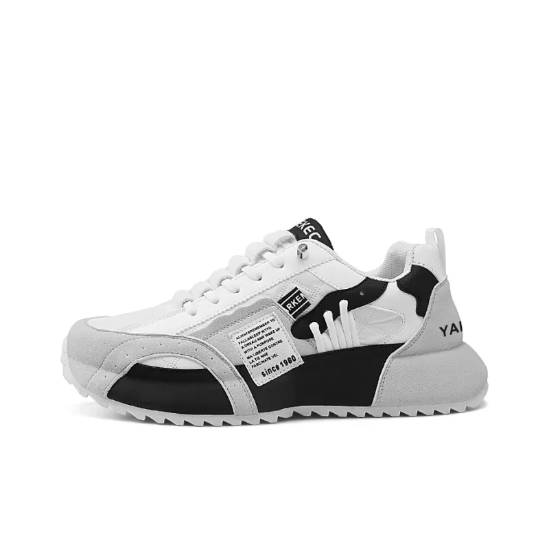 Yalu Shock Absorbers With Slip Resistant Features Low Top Chunky Sneakers Men's-4