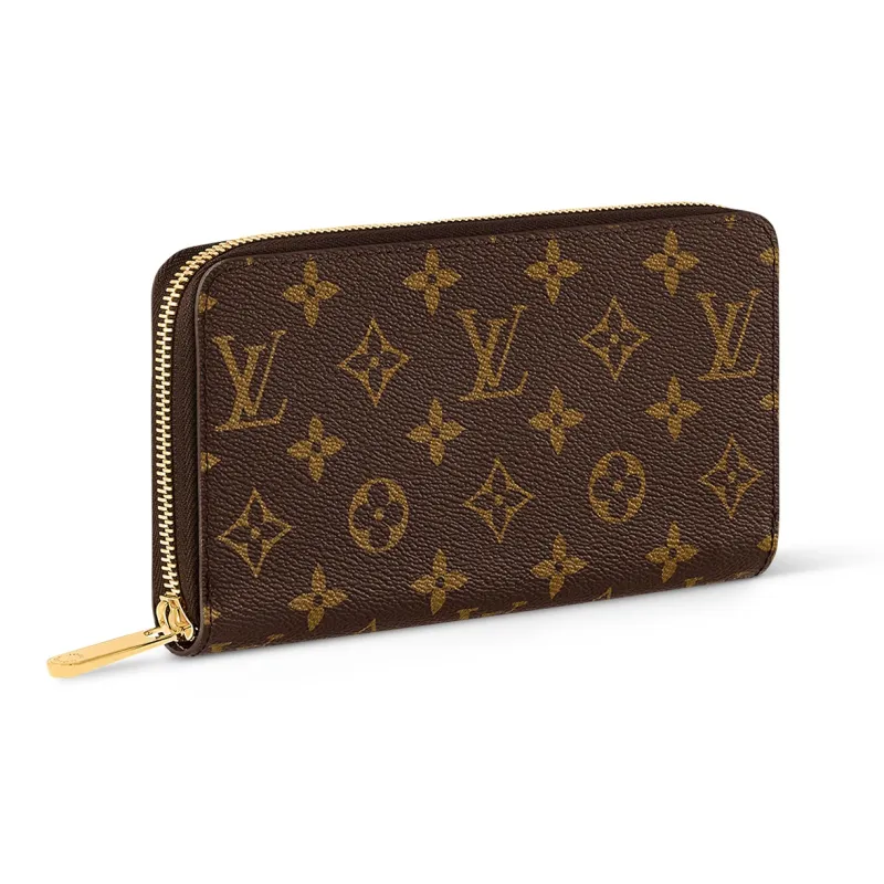 LOUIS VUITTON Zippy Wallet Monogram Brown-1