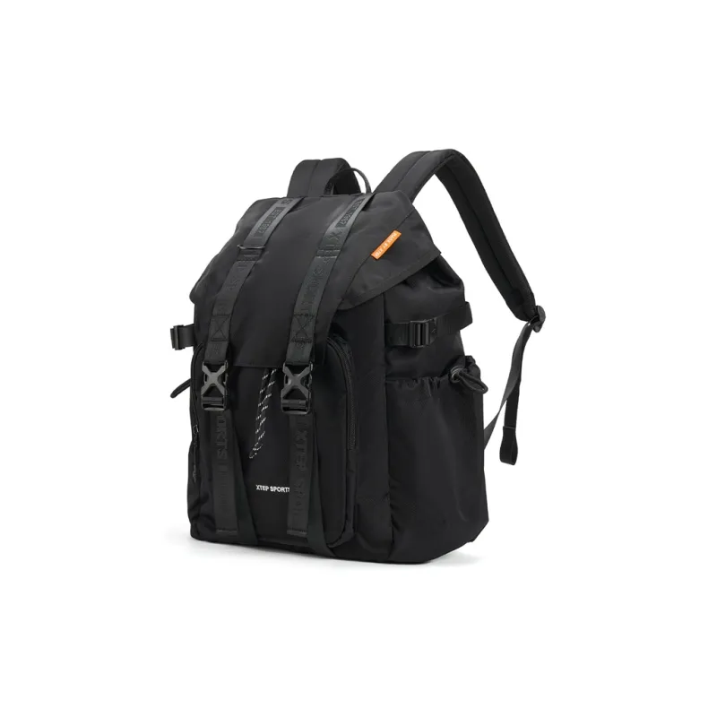 XTEP Fabric Backpack Regular Unisex Black-0