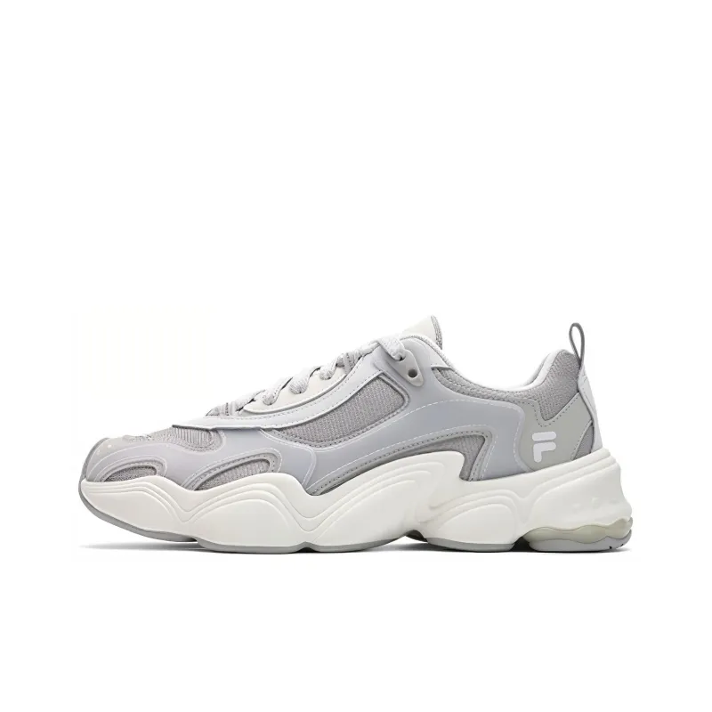 FILA FUSION TENACITY Anti Slip Wear Resistant Low Top Casual Shoes Men's Gray-0