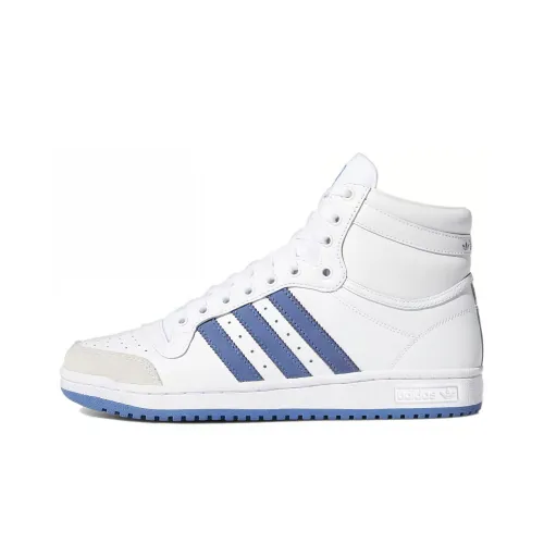 Adidas Top Ten White Crew Blue