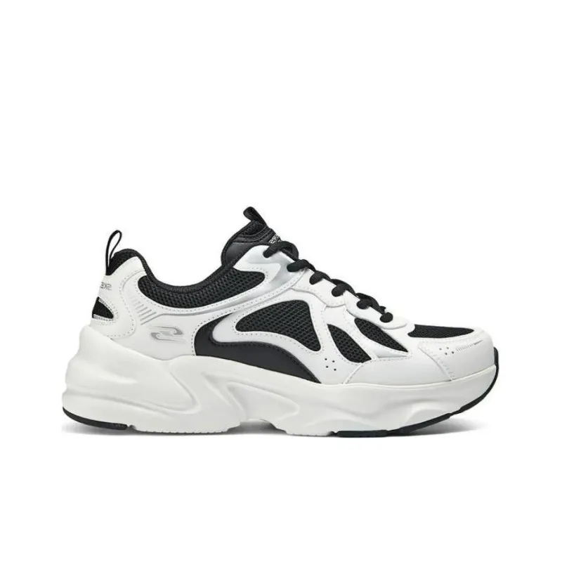 Skechers Chunky Sneakers Men Low Top Black/White-1