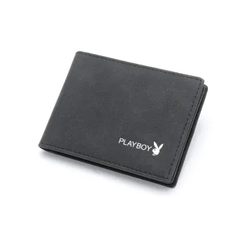 Playboy PU With Artificial Leather Wallet Unisex Black/Blue/Gray