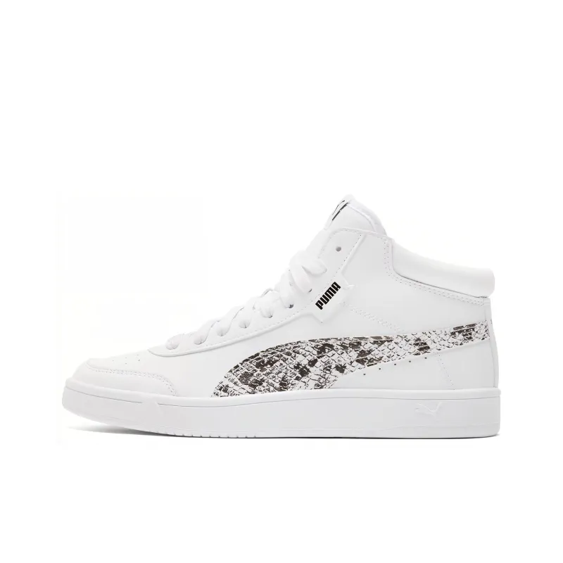 PUMA Court Legend Mid Casual Shoes White Women's-0