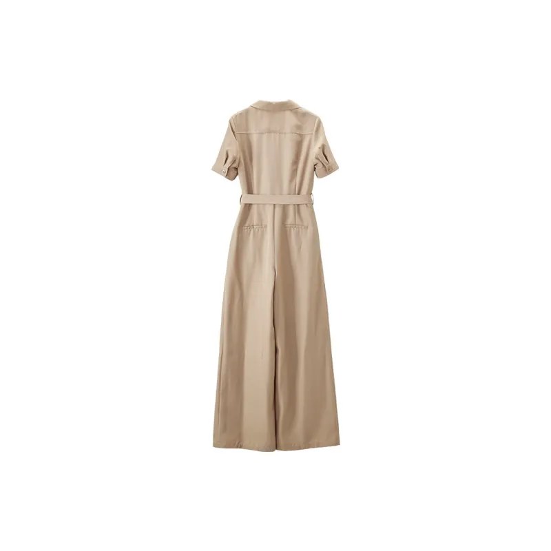 XIANGYING Jumpsuit Women's Khaki-1