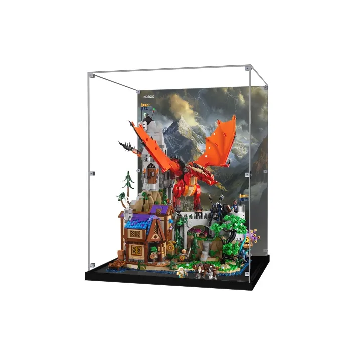 KGBOX Dungeons & Dragons Red Dragon Legend Figure Acrylic Display Case Model Accessories-6