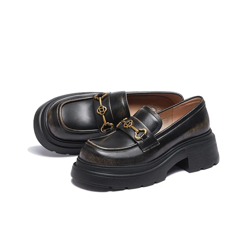 CAMEL Loafers Women's Black/Apricot-2