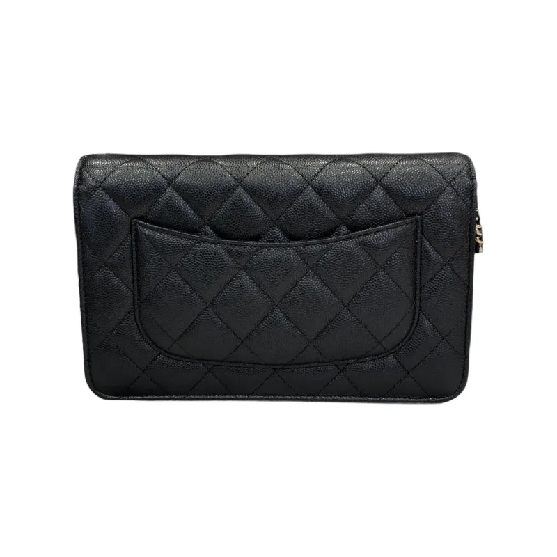 CHANEL WOC Caviar Cow Leather Shoulder Bag, Crossbody Bag, Wallet Women's Black-2