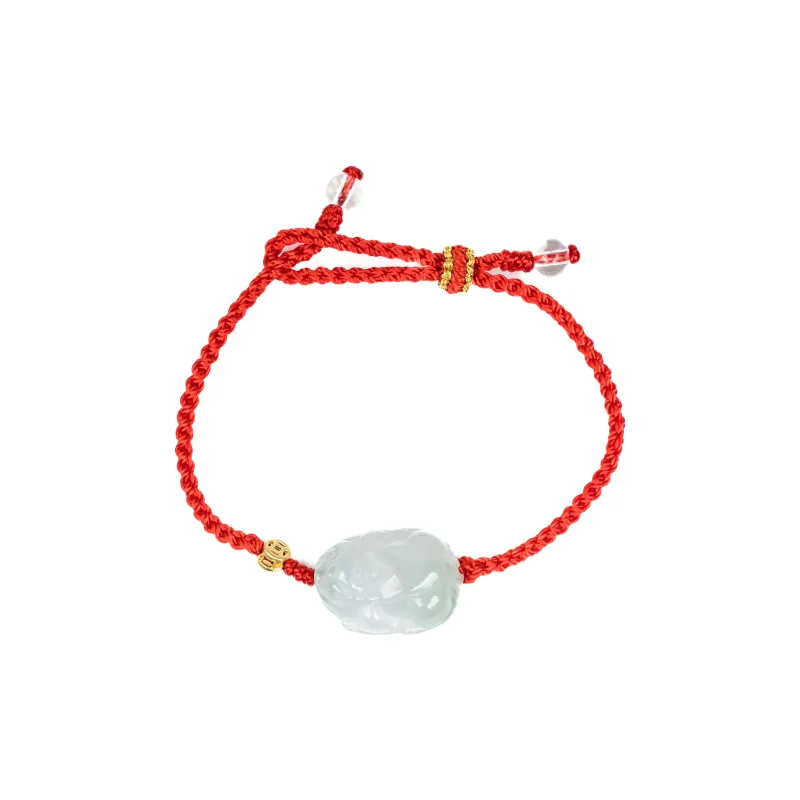 Green Waves Ice Glutinous Jadeite Bracelets Unisex-0