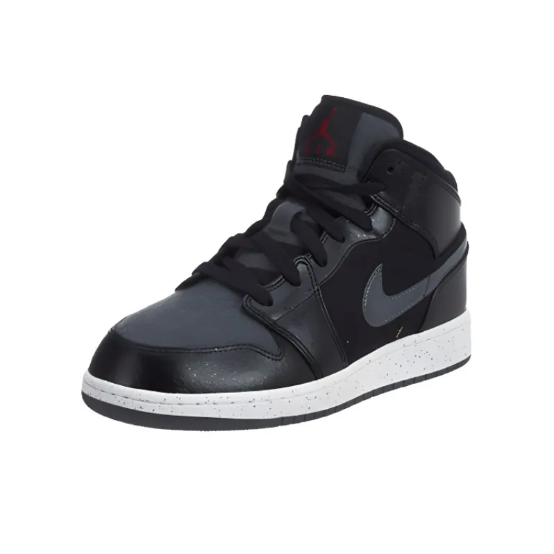 Jordan 1 Mid Premium Black Dark Grey GS-2