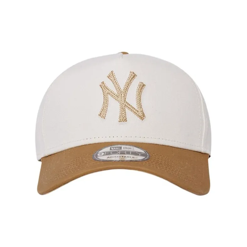 New Era Cotton Baseball Caps Unisex Light Brown-1