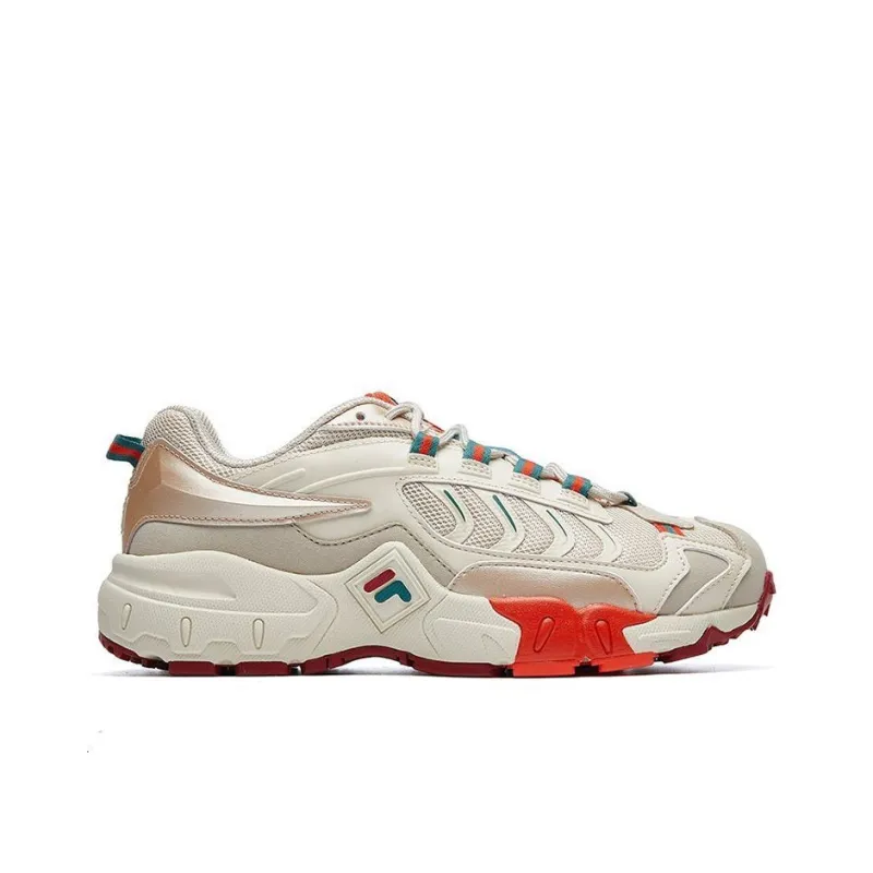 FILA Ravagement Cushioning Breathable Lightweight Low Top Casual Shoes Women's Beige-1