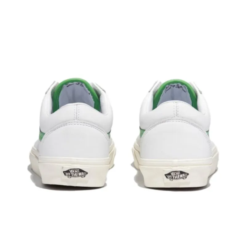 Vans Old Skool 'White Green Leather'-2