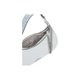 MICHAEL KORS Piper Cow Leather Patchwork With Artificial Leather Shoulder Bag Small Size Women's Light Blue