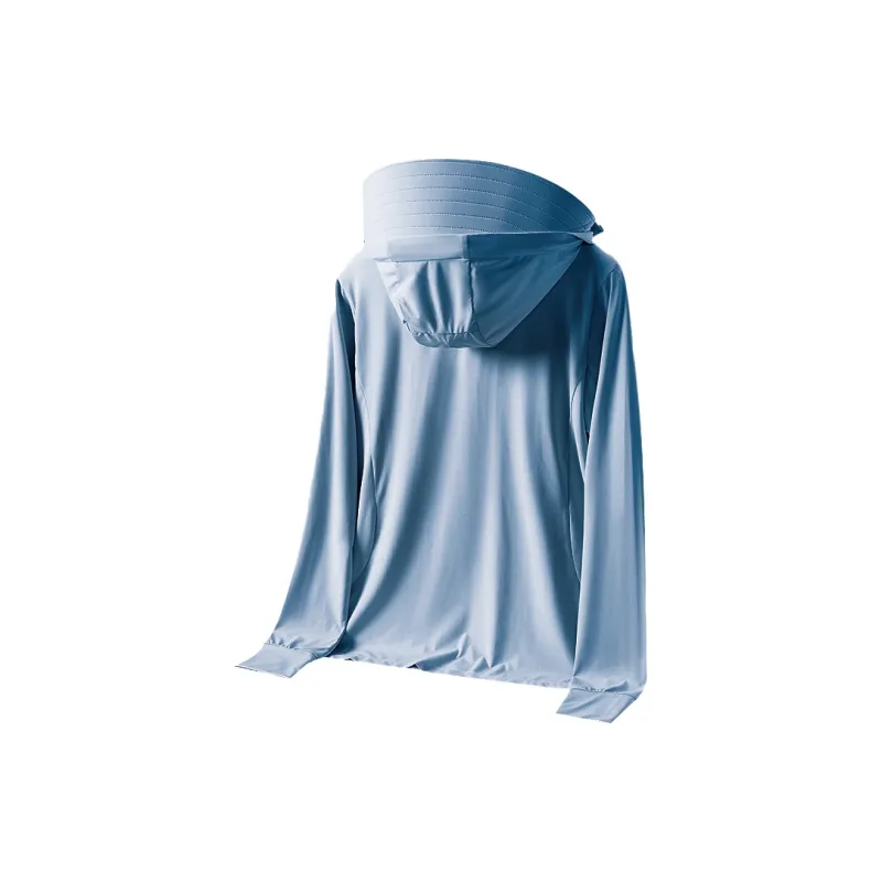 MIIOW Casual Hooded Lightweight Ice Silk Sun Protection Clothing Unisex-2