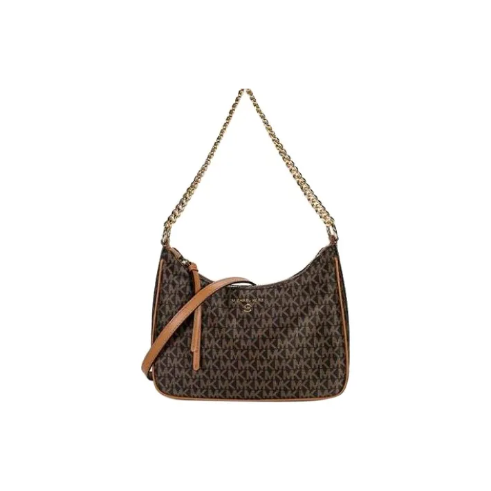 MICHAEL KORS Jet Set Nylon Portable Crossbody Bag, Shoulder Bag Women's Brown-0
