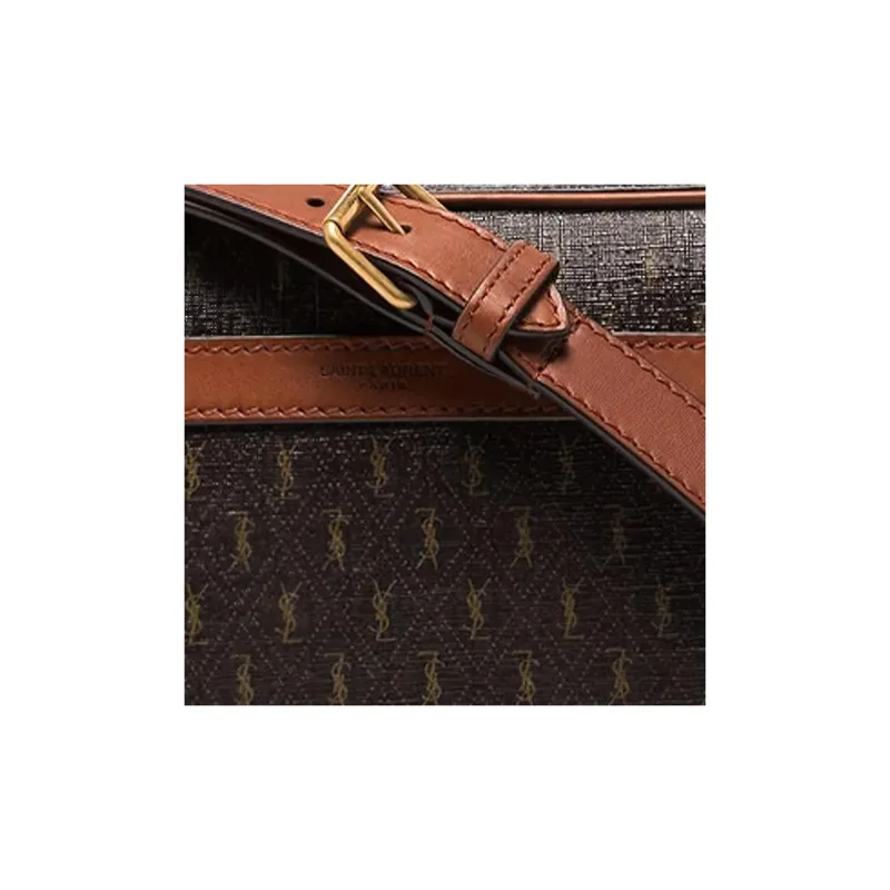 SAINT LAURENT Cow Leather Camera Bag Shoulder Bag Crossbody Bag Unisex Chestnut/Earth Brown-2