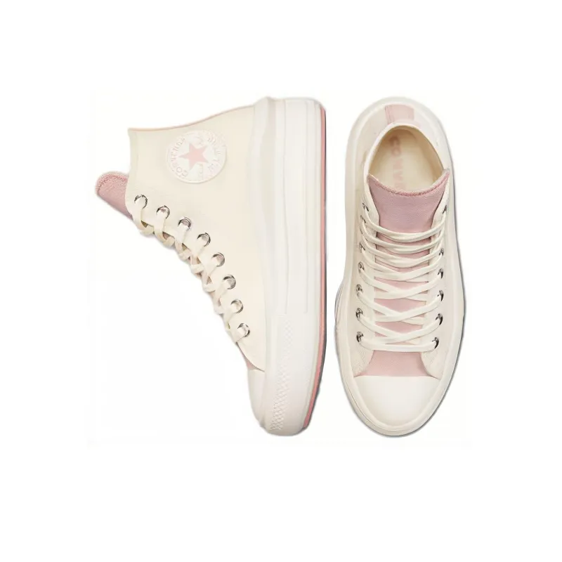 Converse Chuck Taylor All Star Move Platform Tonal Materials Egret Rust Pink Women's-3