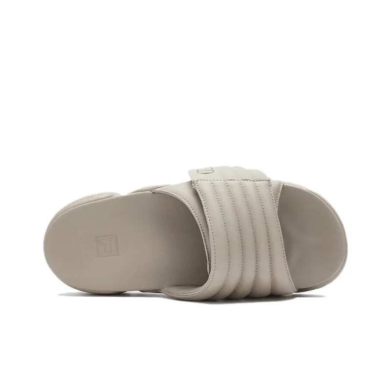 FILA FUSION BARRICADE Slip Resistant Slide Slippers Men's Brown-1