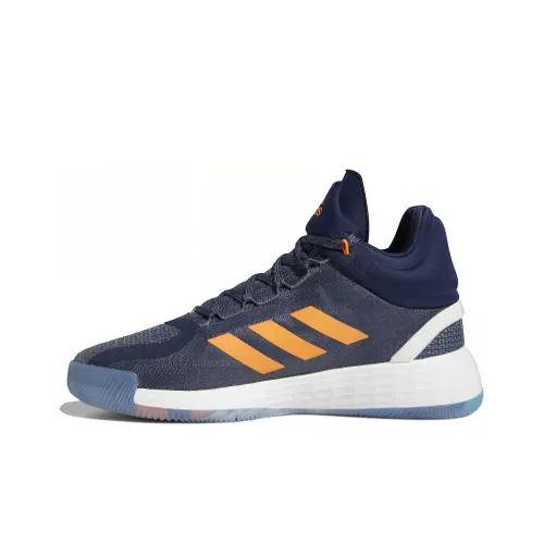 Adidas D Rose 11 Basketball Shoes Men Low-Top Navy/Ruins Blue/Signal Orange