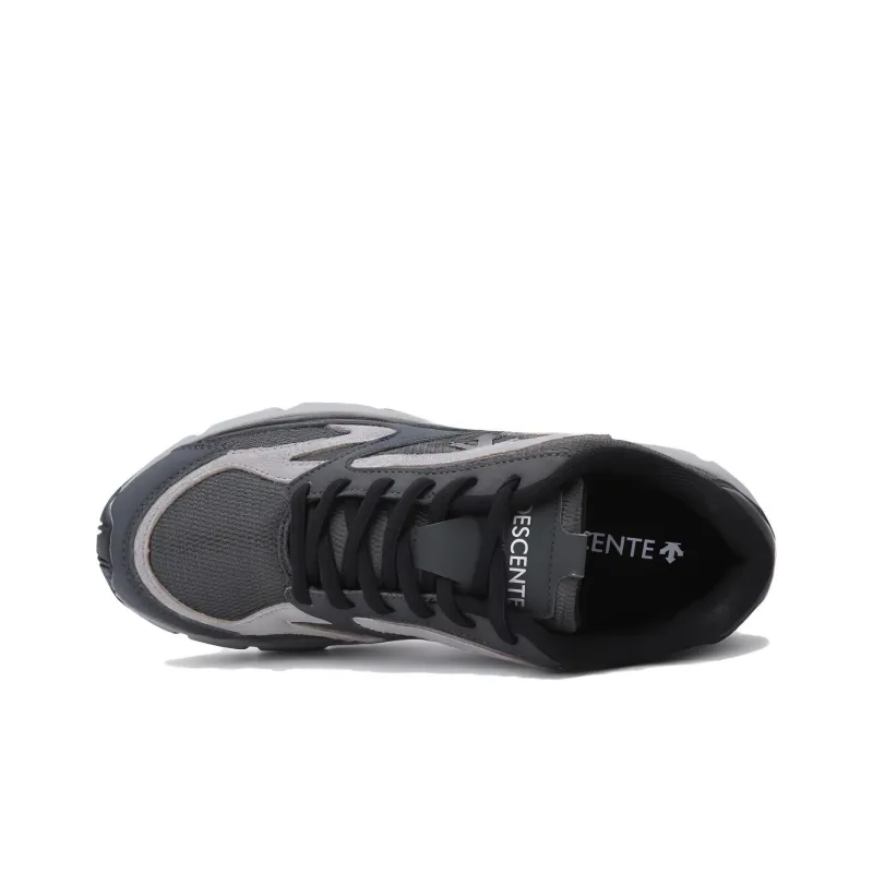 DESCENTE Abrasion Resistant Low Top Running Shoes Unisex Gray-4