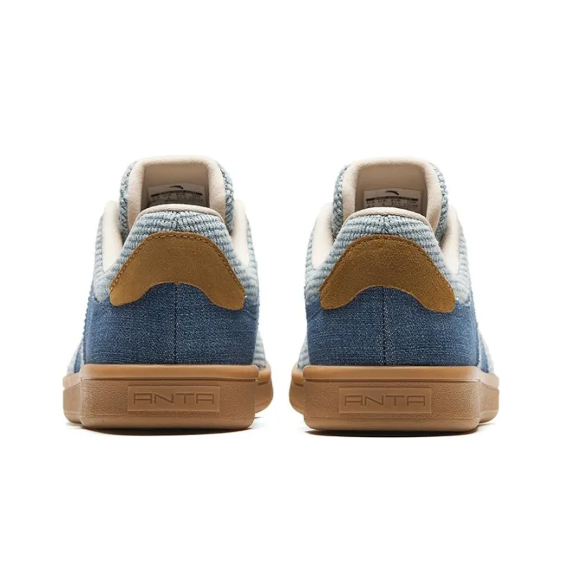 Anta German Training Lightweight Low Top Skateboard Shoes Women's Blue-3